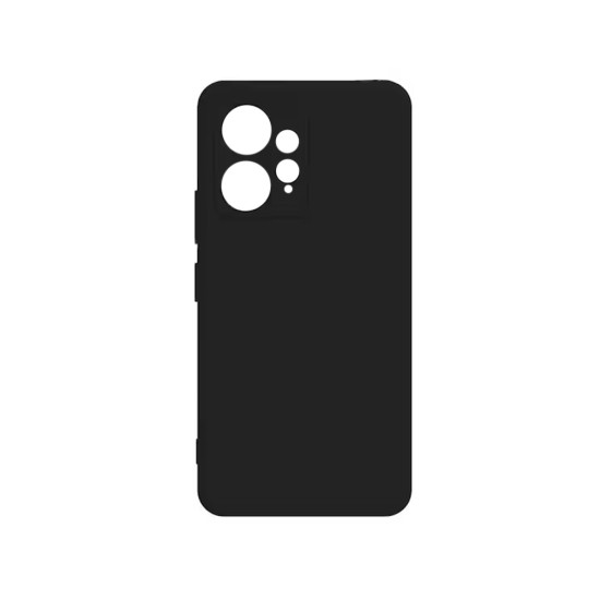 Silicone Case with Camera Shield for Xiaomi Redmi Note 12 4g Black